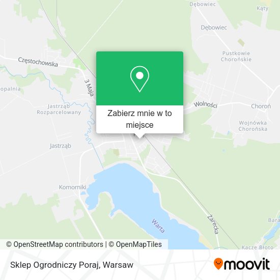 Mapa Sklep Ogrodniczy Poraj