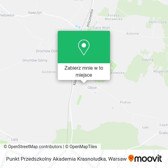 Mapa Punkt Przedszkolny Akademia Krasnoludka