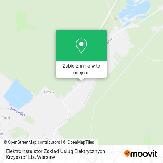 Mapa Elektroinstalator Zakład Usług Elektrycznych Krzysztof Lis