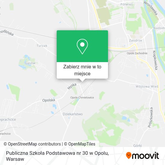 Mapa Publiczna Szkoła Podstawowa nr 30 w Opolu