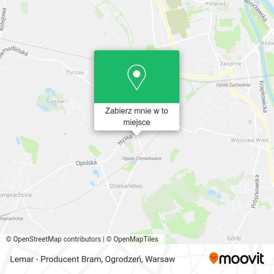 Mapa Lemar - Producent Bram, Ogrodzeń