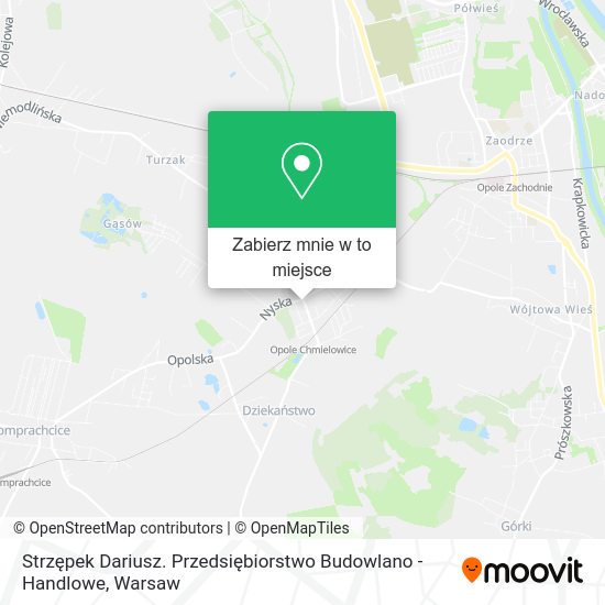 Mapa Strzępek Dariusz. Przedsiębiorstwo Budowlano - Handlowe