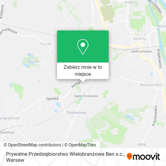 Mapa Prywatne Przedsiębiorstwo Wielobranżowe Ben s.c.