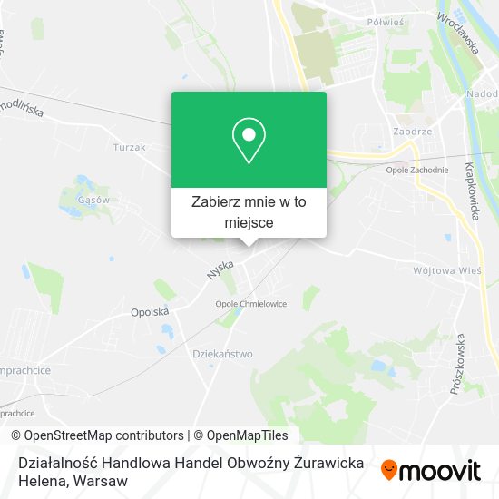 Mapa Działalność Handlowa Handel Obwoźny Żurawicka Helena