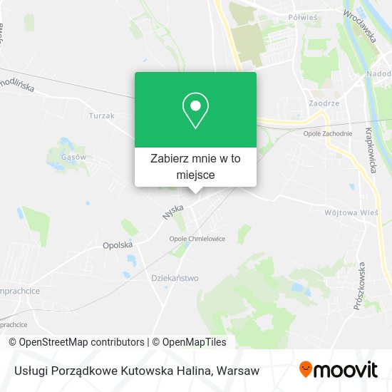 Mapa Usługi Porządkowe Kutowska Halina