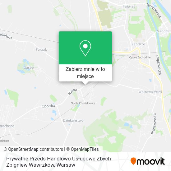 Mapa Prywatne Przeds Handlowo Usługowe Zbych Zbigniew Wawrzków