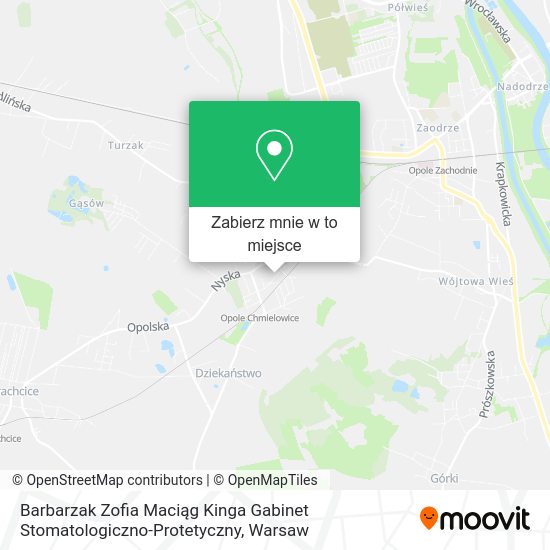 Mapa Barbarzak Zofia Maciąg Kinga Gabinet Stomatologiczno-Protetyczny