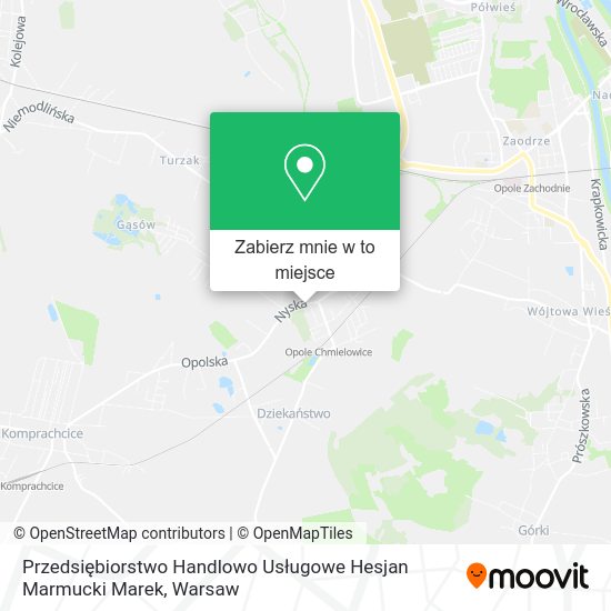 Mapa Przedsiębiorstwo Handlowo Usługowe Hesjan Marmucki Marek