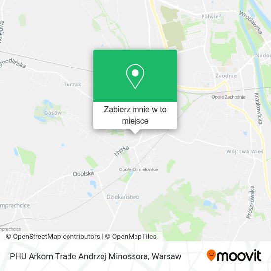 Mapa PHU Arkom Trade Andrzej Minossora