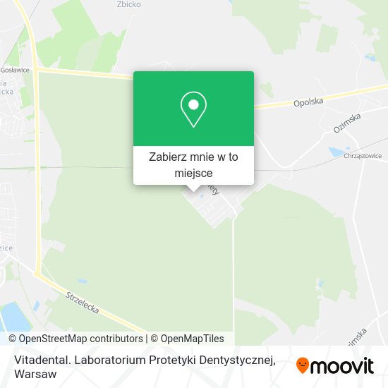 Mapa Vitadental. Laboratorium Protetyki Dentystycznej