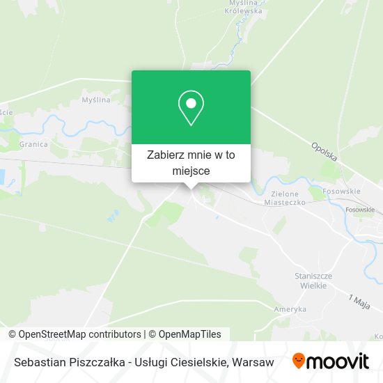 Mapa Sebastian Piszczałka - Usługi Ciesielskie