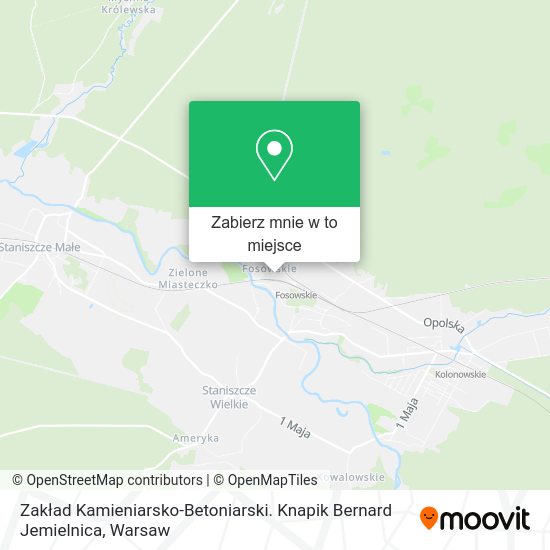 Mapa Zakład Kamieniarsko-Betoniarski. Knapik Bernard Jemielnica