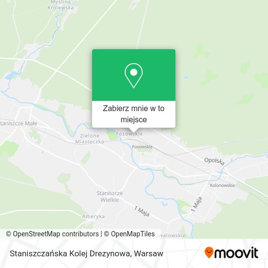 Mapa Staniszczańska Kolej Drezynowa