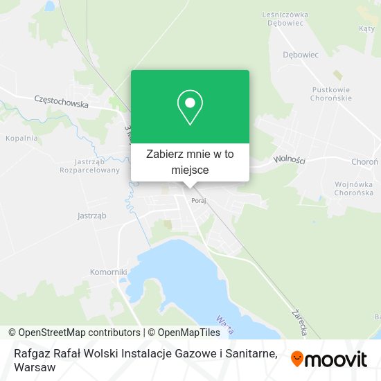 Mapa Rafgaz Rafał Wolski Instalacje Gazowe i Sanitarne