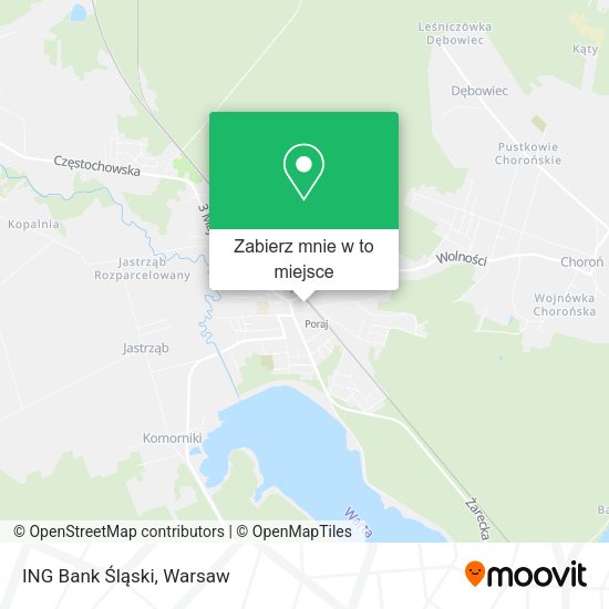 Mapa ING Bank Śląski