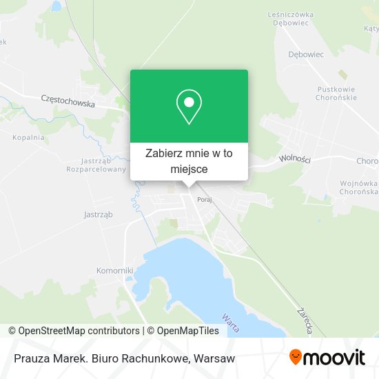 Mapa Prauza Marek. Biuro Rachunkowe