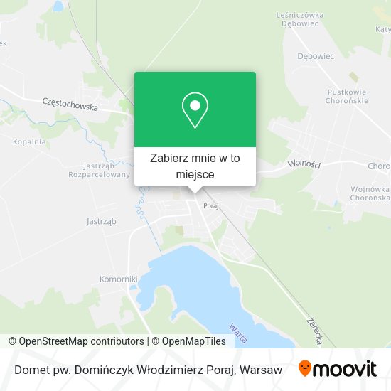 Mapa Domet pw. Domińczyk Włodzimierz Poraj