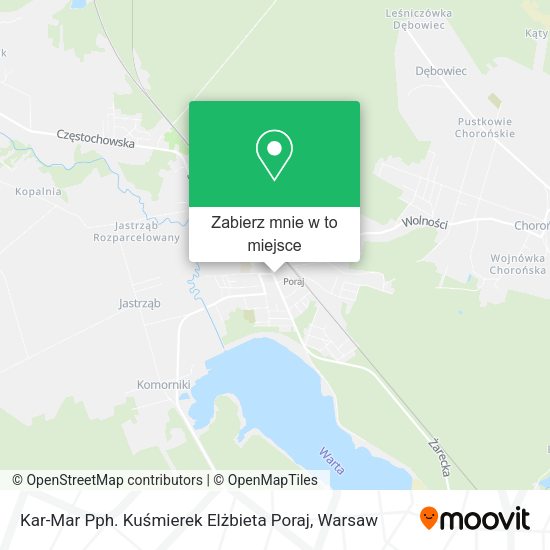 Mapa Kar-Mar Pph. Kuśmierek Elżbieta Poraj