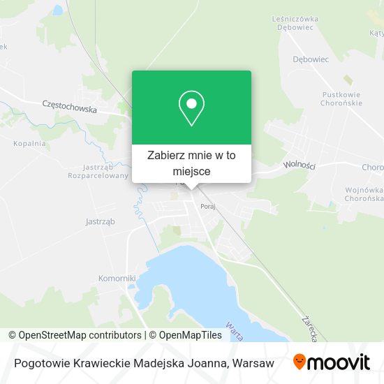 Mapa Pogotowie Krawieckie Madejska Joanna