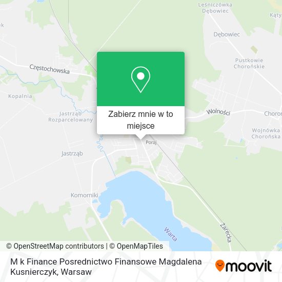 Mapa M k Finance Posrednictwo Finansowe Magdalena Kusnierczyk