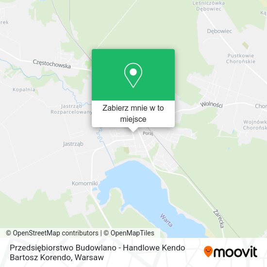 Mapa Przedsiębiorstwo Budowlano - Handlowe Kendo Bartosz Korendo