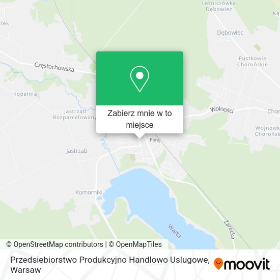 Mapa Przedsiebiorstwo Produkcyjno Handlowo Uslugowe