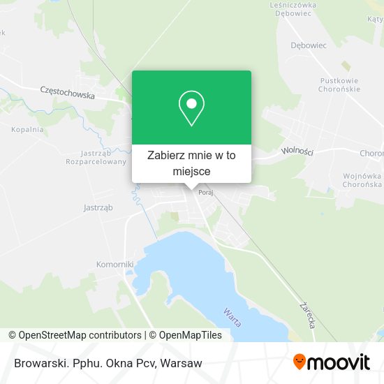 Mapa Browarski. Pphu. Okna Pcv