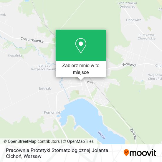 Mapa Pracownia Protetyki Stomatologicznej Jolanta Cichoń