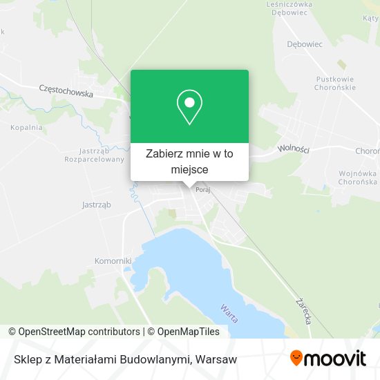 Mapa Sklep z Materiałami Budowlanymi