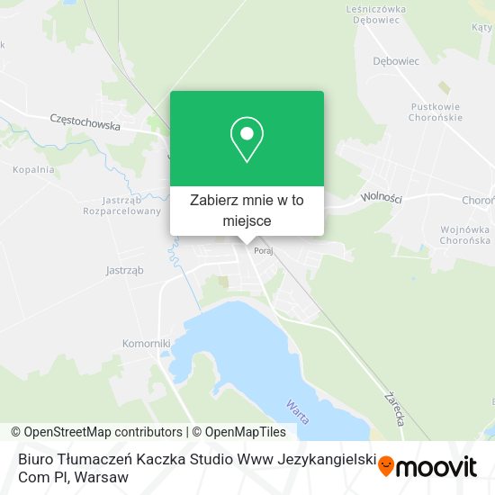 Mapa Biuro Tłumaczeń Kaczka Studio Www Jezykangielski Com Pl