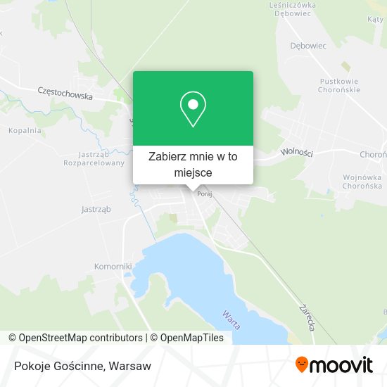 Mapa Pokoje Gościnne