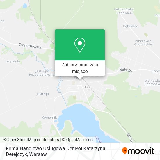 Mapa Firma Handlowo Usługowa Der Pol Katarzyna Derejczyk