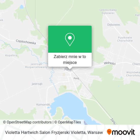 Mapa Violetta Hartwich Salon Fryzjerski Violetta