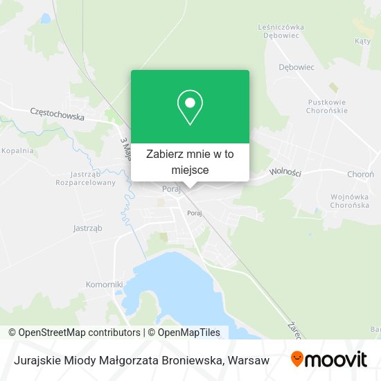 Mapa Jurajskie Miody Małgorzata Broniewska