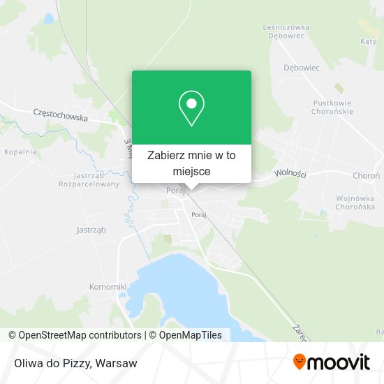 Mapa Oliwa do Pizzy