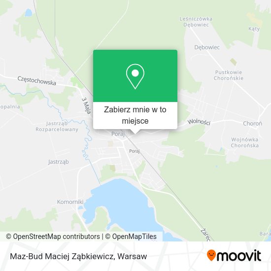 Mapa Maz-Bud Maciej Ząbkiewicz