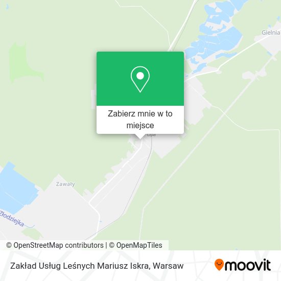 Mapa Zakład Usług Leśnych Mariusz Iskra