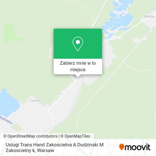 Mapa Uslugi Trans Hand Zakoscielna A Dudzinski M Zakoscielny k