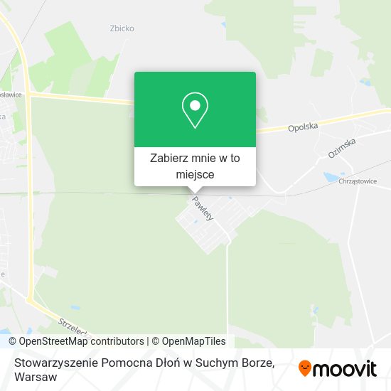 Mapa Stowarzyszenie Pomocna Dłoń w Suchym Borze