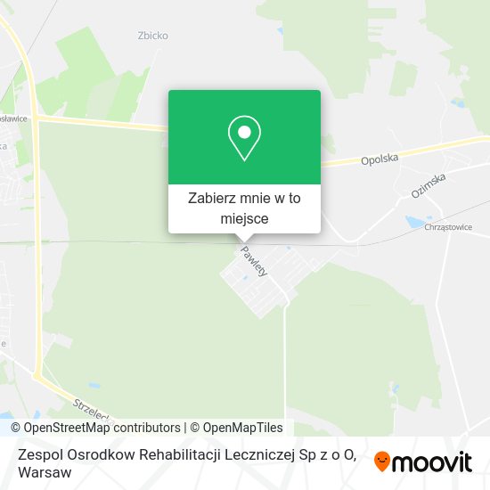 Mapa Zespol Osrodkow Rehabilitacji Leczniczej Sp z o O