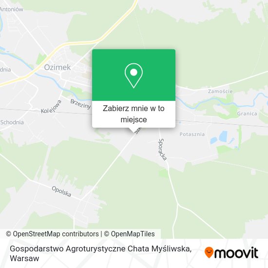 Mapa Gospodarstwo Agroturystyczne Chata Myśliwska