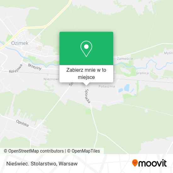 Mapa Nieświec. Stolarstwo