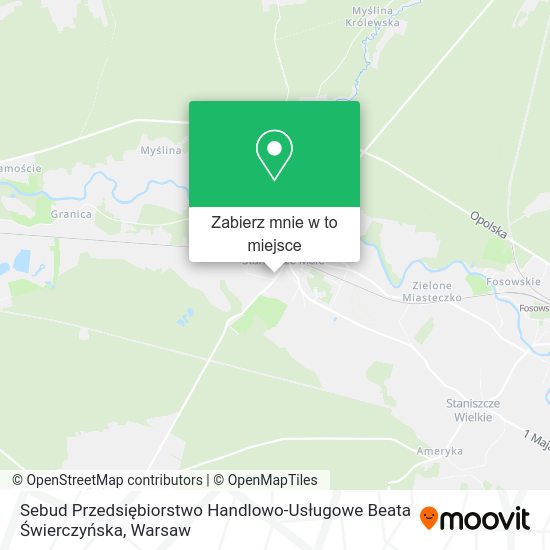 Mapa Sebud Przedsiębiorstwo Handlowo-Usługowe Beata Świerczyńska