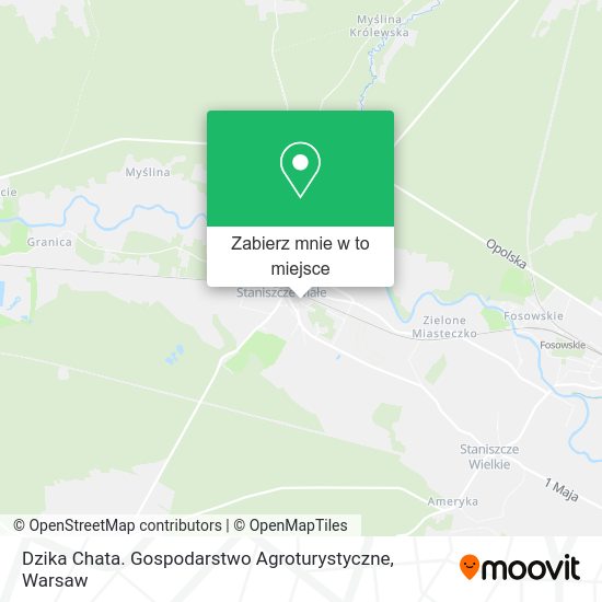 Mapa Dzika Chata. Gospodarstwo Agroturystyczne