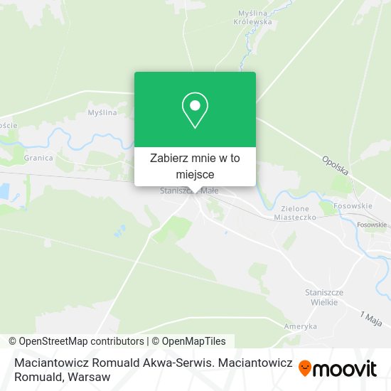 Mapa Maciantowicz Romuald Akwa-Serwis. Maciantowicz Romuald