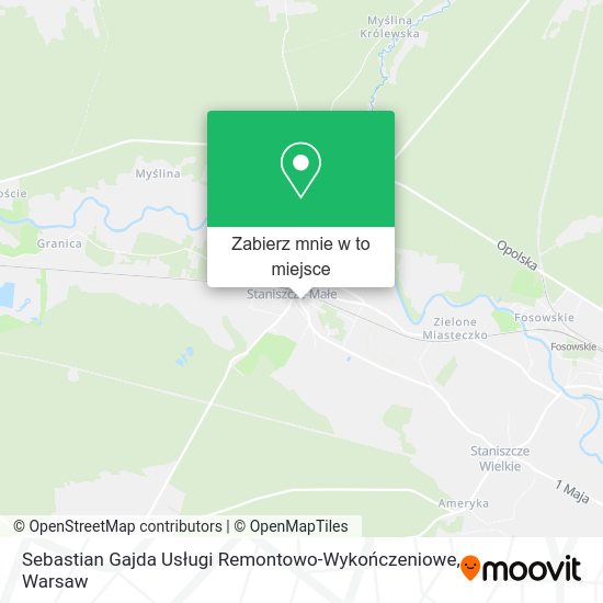 Mapa Sebastian Gajda Usługi Remontowo-Wykończeniowe