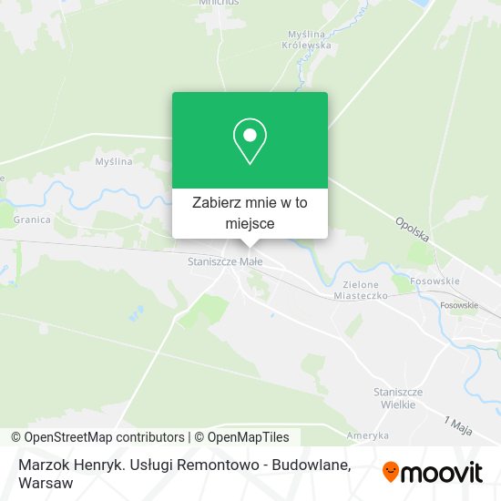 Mapa Marzok Henryk. Usługi Remontowo - Budowlane