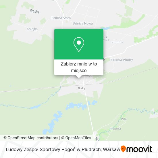 Mapa Ludowy Zespół Sportowy Pogoń w Pludrach