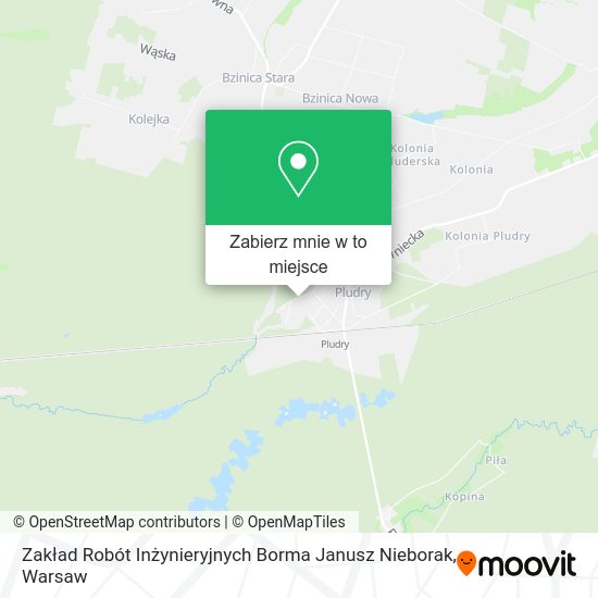 Mapa Zakład Robót Inżynieryjnych Borma Janusz Nieborak