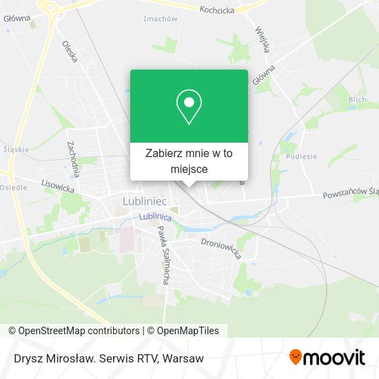 Mapa Drysz Mirosław. Serwis RTV